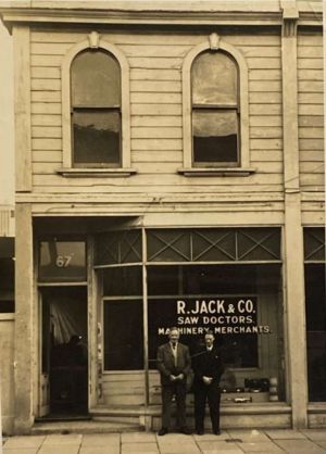 The original Jacks building in Vivian Street, Wellington. 1946