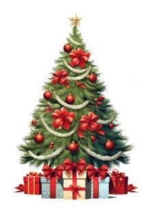 A Christmas Tree and Presents