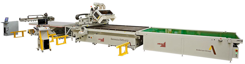 Anderson Genesis EVO 612 CNC with loading and offloading